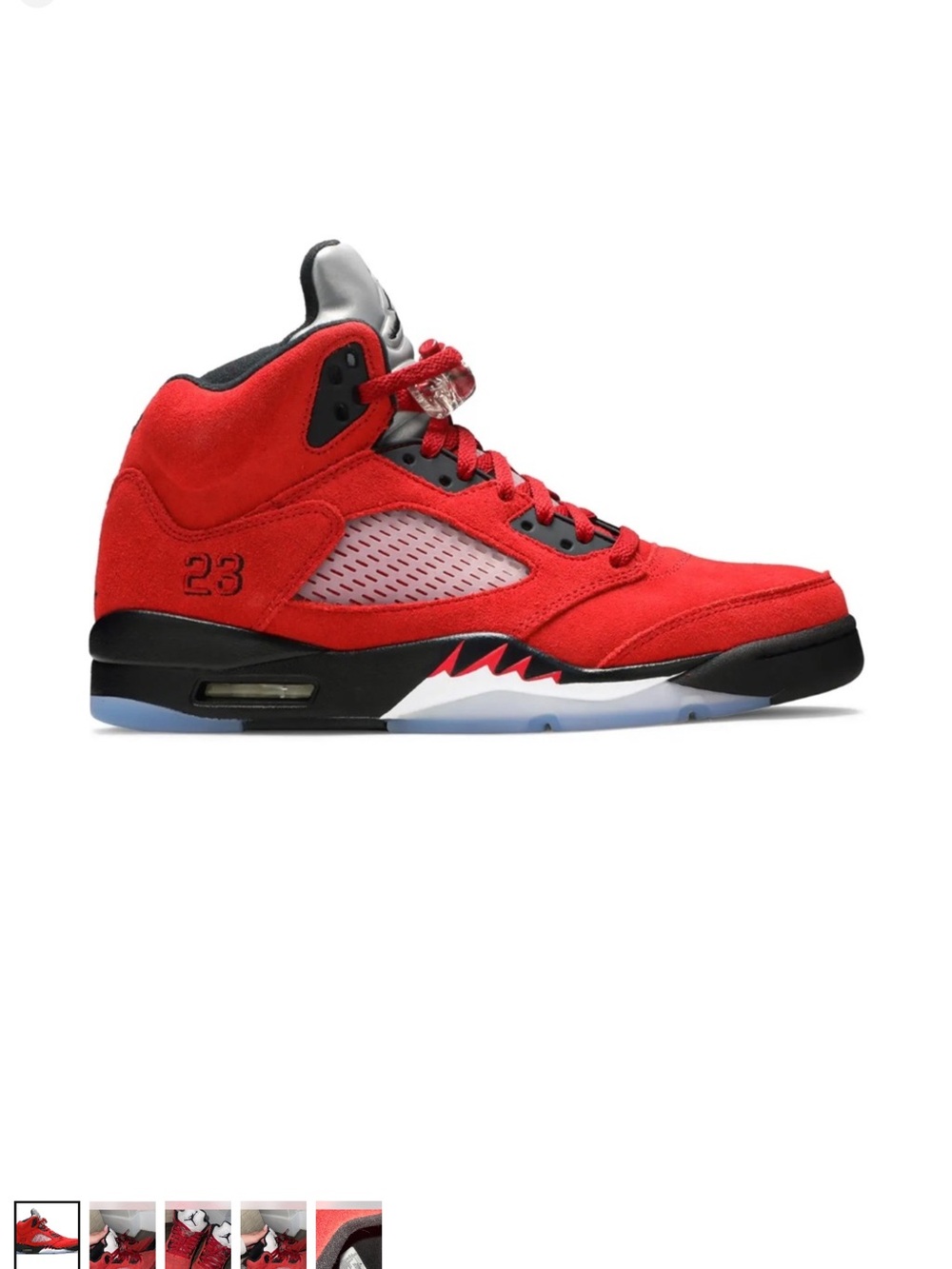 Jordan Red and Black High-Top Sneakers